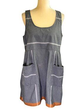 Gudrun Sjoden Cotton Tank Tunic Dress Small